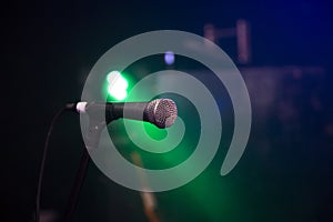 Microphone in a club venue