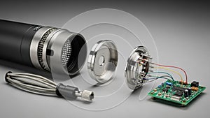 Microphone Components and Circuit Board