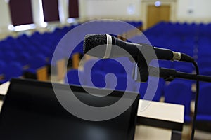 Microphone in conference hall