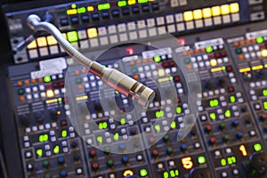 Microphone on the control panel