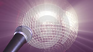 Microphone and disco ball