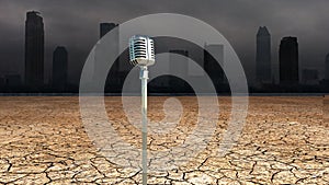 Microphone in Dystopic world