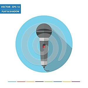 Microphone flat icon