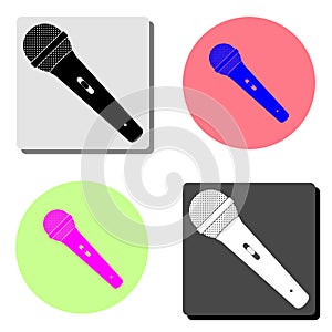 Microphone. flat vector icon