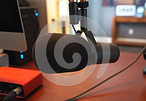 Microphone for home recording studio.
