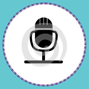 Microphone icon.