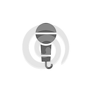 Microphone icon. Element of materia flat tools icon