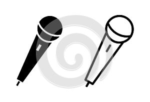 Microphone icon . karaoke icon vecto