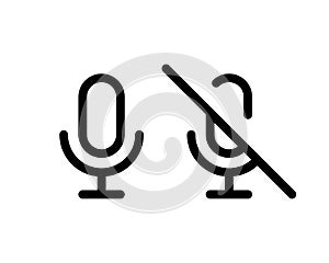 Microphone icon, Microphone icon vector, in trendy flat style isolated on white background. Microphone icon image