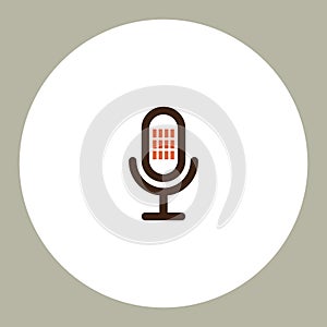 microphone icon. Vector illustration decorative design