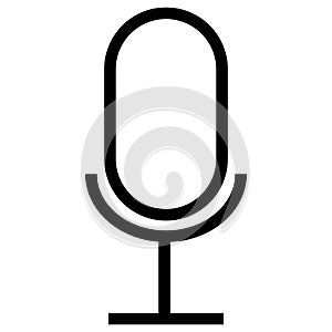 Microphone icon vector. Voice recorder symbol