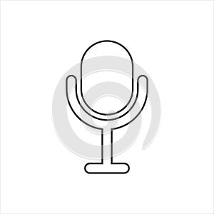 Microphone icon on white background. EPS10 vector
