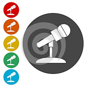 Microphone Icons set