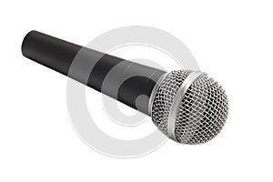 Microphone isolated over white