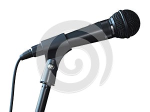 Microphone isolated side view