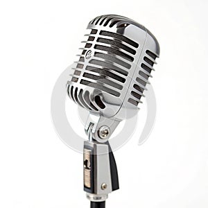 Microphone isolated on transparent background photo