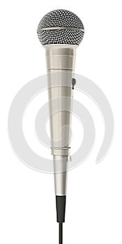 Microphone isolated on white.