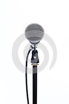 Microphone isolated on white
