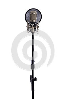 Microphone isolated on white background