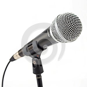 Microphone isolated on white background