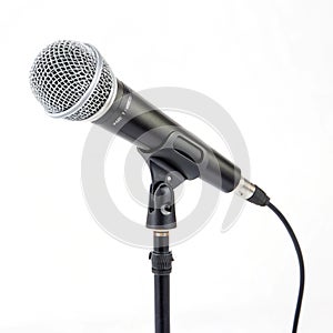 Microphone isolated on white background