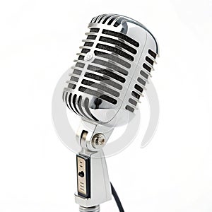 Microphone isolated on white background