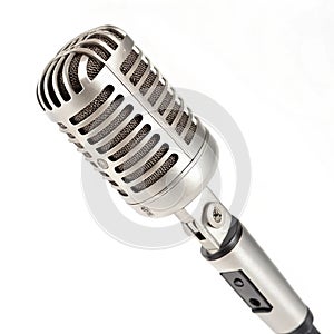 Microphone isolated on white background