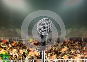 Microphone in live concert