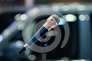 Microphone in meeting room use for amplify talk