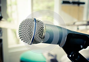 Microphone in music room