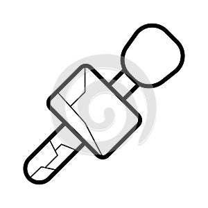 Microphone news vector icon