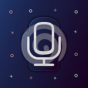 Microphone nolan button icon. Simple thin line, outline vector of web icons for ui and ux, website or mobile application