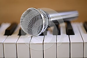 Microphone and Piano
