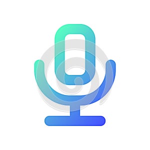 Microphone pixel perfect gradient linear ui icon