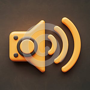 Microphone podcast logo template