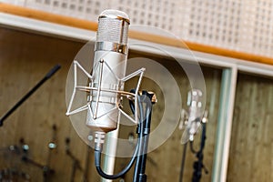 Microphone in the recording Studio photo