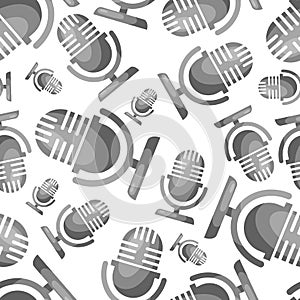 Microphone seamless pattern