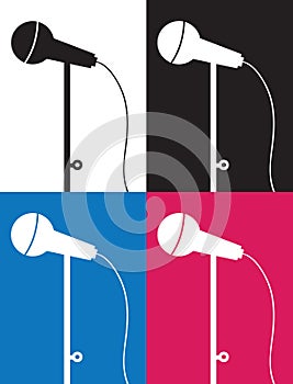Microphone Silhouette Colors
