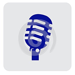 Microphone Simpel Logo Icon Vector Ilustration