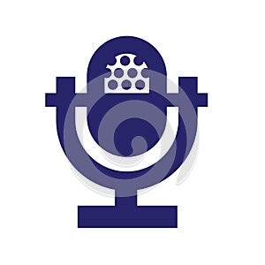 Microphone Simpel Logo Icon Vector Ilustration