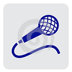 Microphone Simpel Logo Icon Vector Ilustration