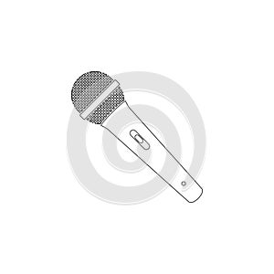 Microphone. flat vector icon