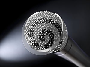 Microphone on stage