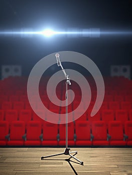 Microphone on Stage