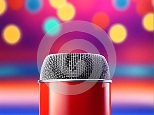 microphone on the stage.microphone stage.