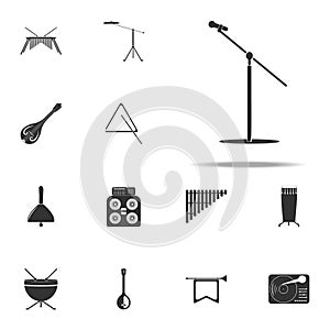 microphone with stand icon. Music Instruments icons universal set for web and mobile