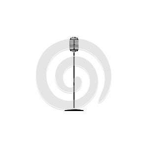 Microphone stand icon. Night club icon. Element of place of entertainment icon. Premium quality graphic design. Signs, outline sym