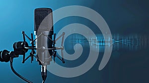 The Microphone in Studio.AI generated image