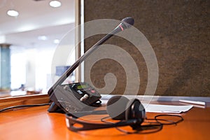 Microphone and switchboard