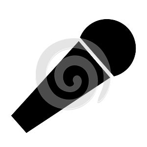 Microphone vector icon eps 10. Simple isolated illustration